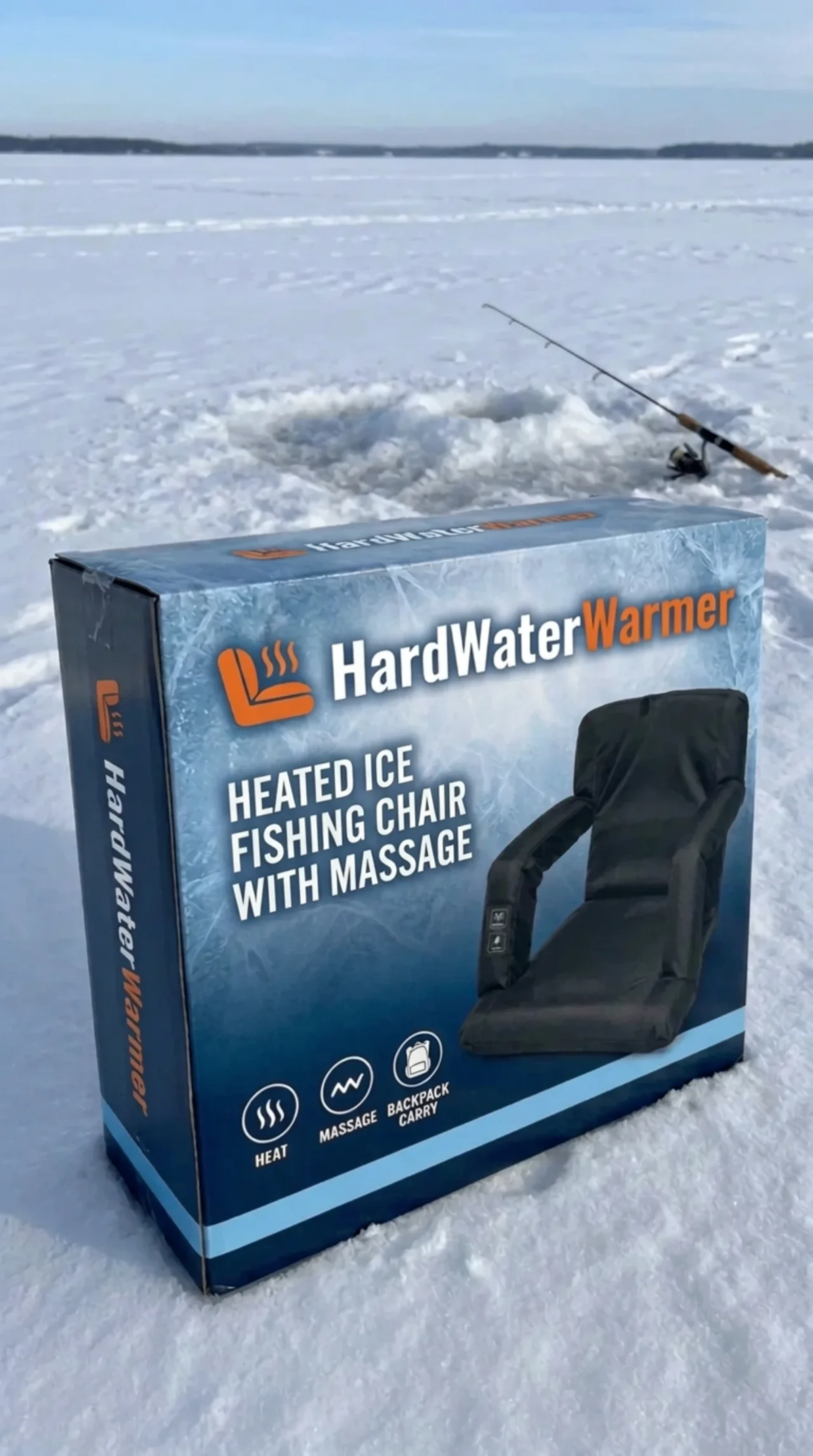 HardWaterWarmer Heated Ice Fishing Chair